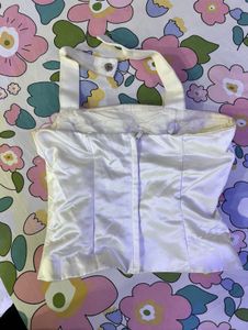 White corset top