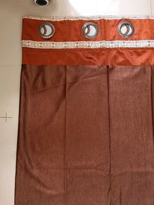 Brown Curtains 9ft -set Of 12