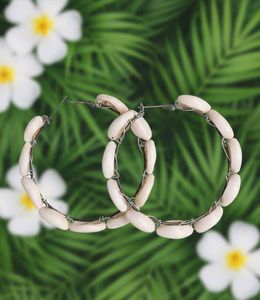 Boho Shell Hoop Earrings