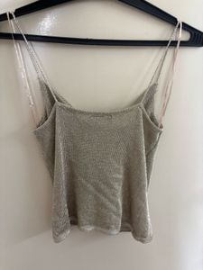 TOPSHOP CUTE METALLIC TOP