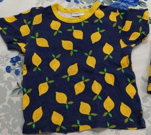 Lemon Print Kids Outfit