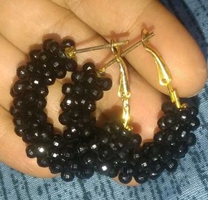 Beaded Hoop Earrings