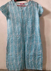 Blue & White Casual Dress 🩵🤍. Summer Comfi🥰