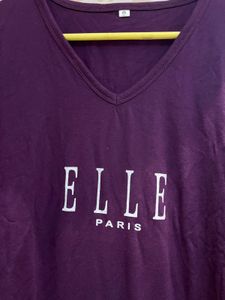Elle Paris V-Neck Tee
