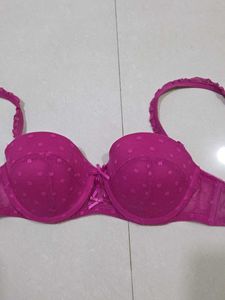 Pink Polka Dot Bra from Paris