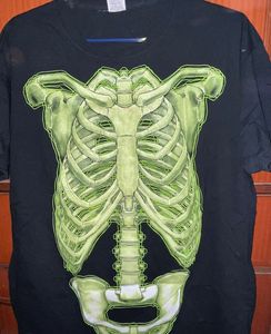 unisex skeleton streetwear oversized tshirt