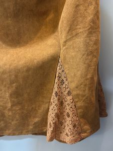 Light Brown pleated short skirt