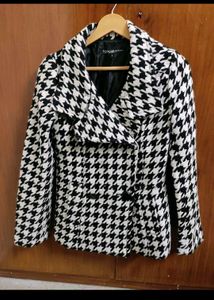 Black & White Winter Jacket Coat