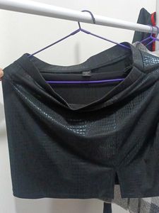 Faux Croc Mini Skirt