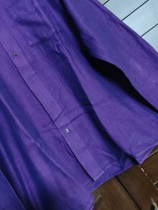 Van Heusen Men Regular Fit Purple Wedding Shirt