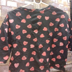 Heart Print T-Shirt