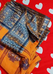 100% Pure Cotton Saree