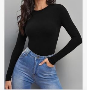 Black Long Sleeve Top