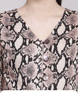 PlusS Studio Snakeskin Print Top XL