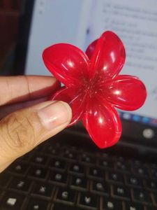 Red Flower Hair Clip