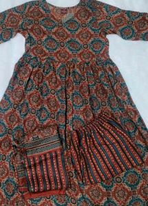 🔥BRAND New Beautiful Printed Anarkali kurta Set🔥