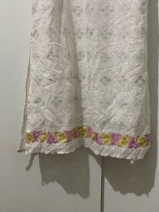 White Patterned Dress