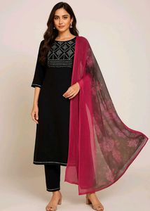 Elegant Black Kurta Set