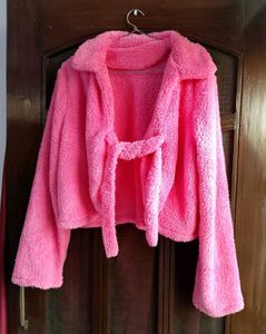 URBANIC Plush Crop Jacket