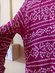 Pink White Kurta Palazzo Set