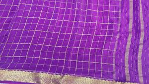 Elegant Purple &amp; Green Saree