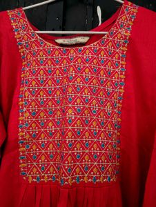 Ethnicity Beautiful ❤️ Rose Colour Kurti💟