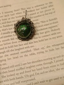 Green Stone Pendant Necklace