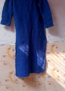 Winter Kurti, Blue Colour