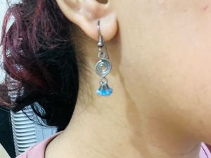 Combo Of 2 Y2k Beaded Earrings (blue )