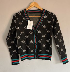 Crown Pattern Cardigan