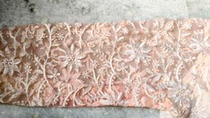 Peach Floral Embroidered Kurti