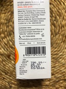 Plum Vit C Face Serum