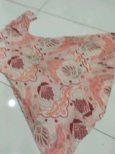 XXL Vintage Pink Patterned Dress