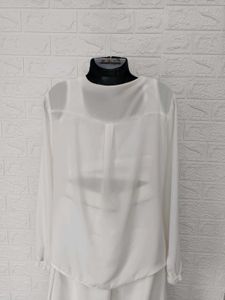 Imported Off White Wrap Top