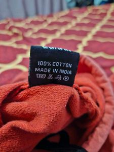 Adidas Red Graphic Hoodie ( Used )