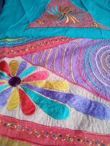 Embroidered Churidar Material