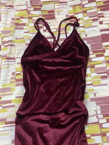 Maroon Dress