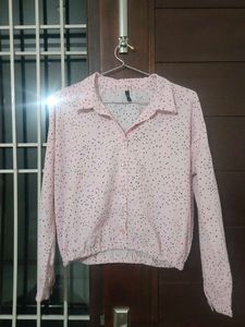Crop Shirt Star Print