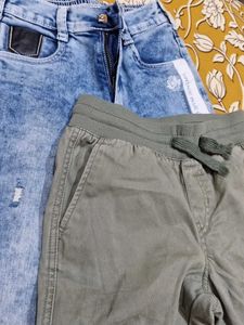 Set Of 2 Kids Bottomwear