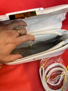 Chic White Crossbody / Shoulder Bag