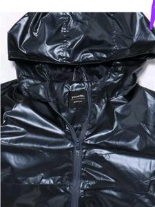 Metallic Bomber Hooded Jacket