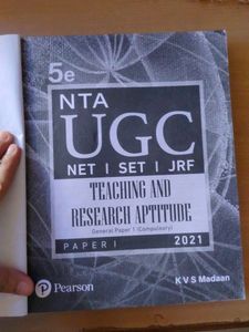 NET KVS Madan NTA UGC NET | SET | JRF PAPER 1 TEACHING AND RESEARCH APTITUDE