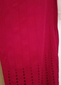 Red Culottes &amp; White Top Set