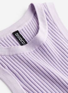 Rib-knit vest top