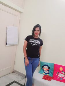 Black Casual Cotton Printed T-Shirt