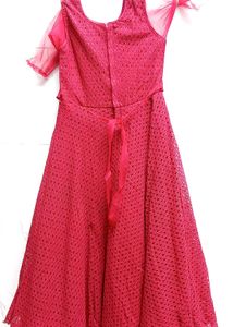 Red Festive Dress with adjustable belt