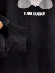 💥BUY1GET1💥 imported black schnauzer graphic print hoodie