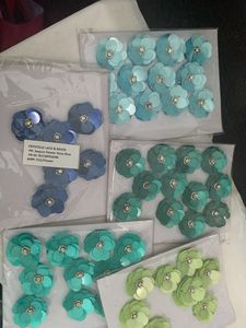 5 Colora Sequin Flower Embellishments