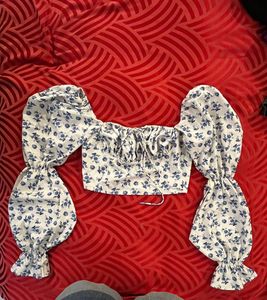 Floral Print Crop Top