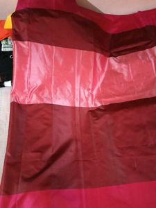 Brand New Red&amp;LightRaniPink Cotton Silk Saree